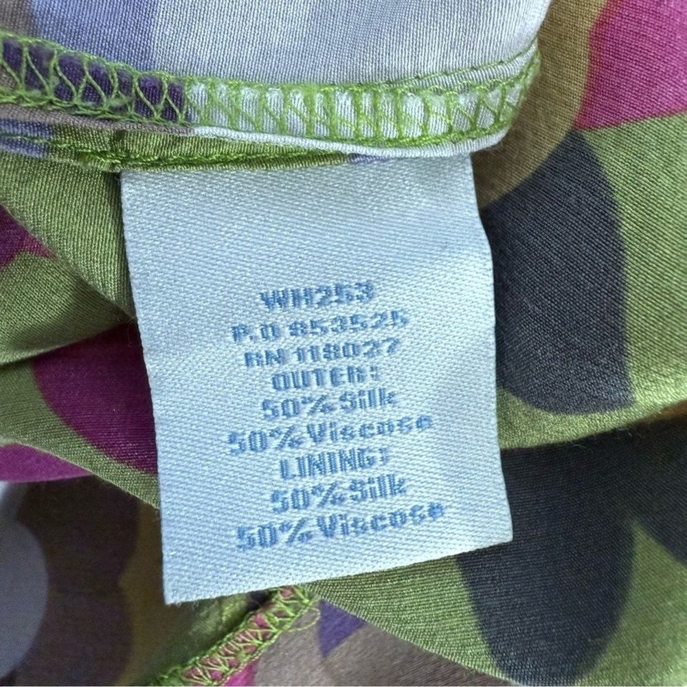 Boden Women's Floral Print 60's 70's Retro Silk Blend Dress Belted Size 2 - Picture 8 of 8
